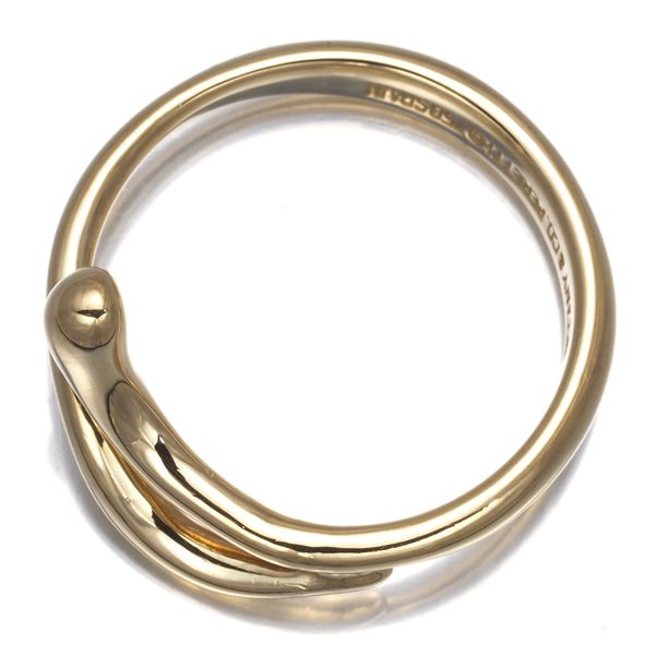 ティファニー リング ティアドロップ フリーフォーム 7.5号 K18YG 177577