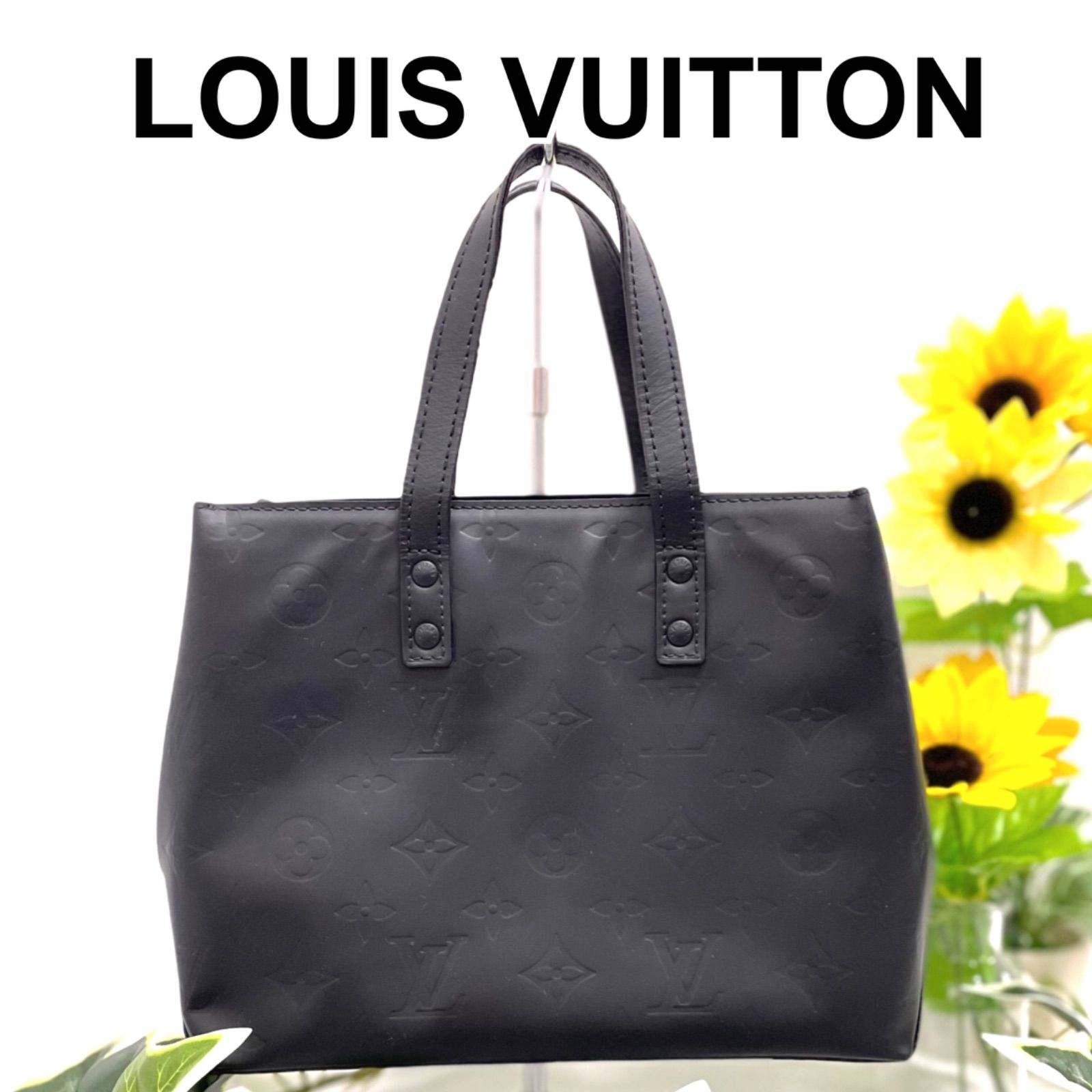 Louis Vuitton 黒 ヴェルニ　リード　モノグラム　ルイヴィトン LOUIS VUITTONリードPMヴェルニマットブラック