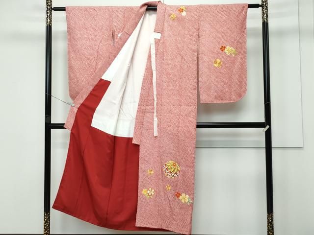 平和屋着物 上 七五三 女の子 7歳 祝着 総絞り 総刺繍 駒刺繍 花毬文 s 5