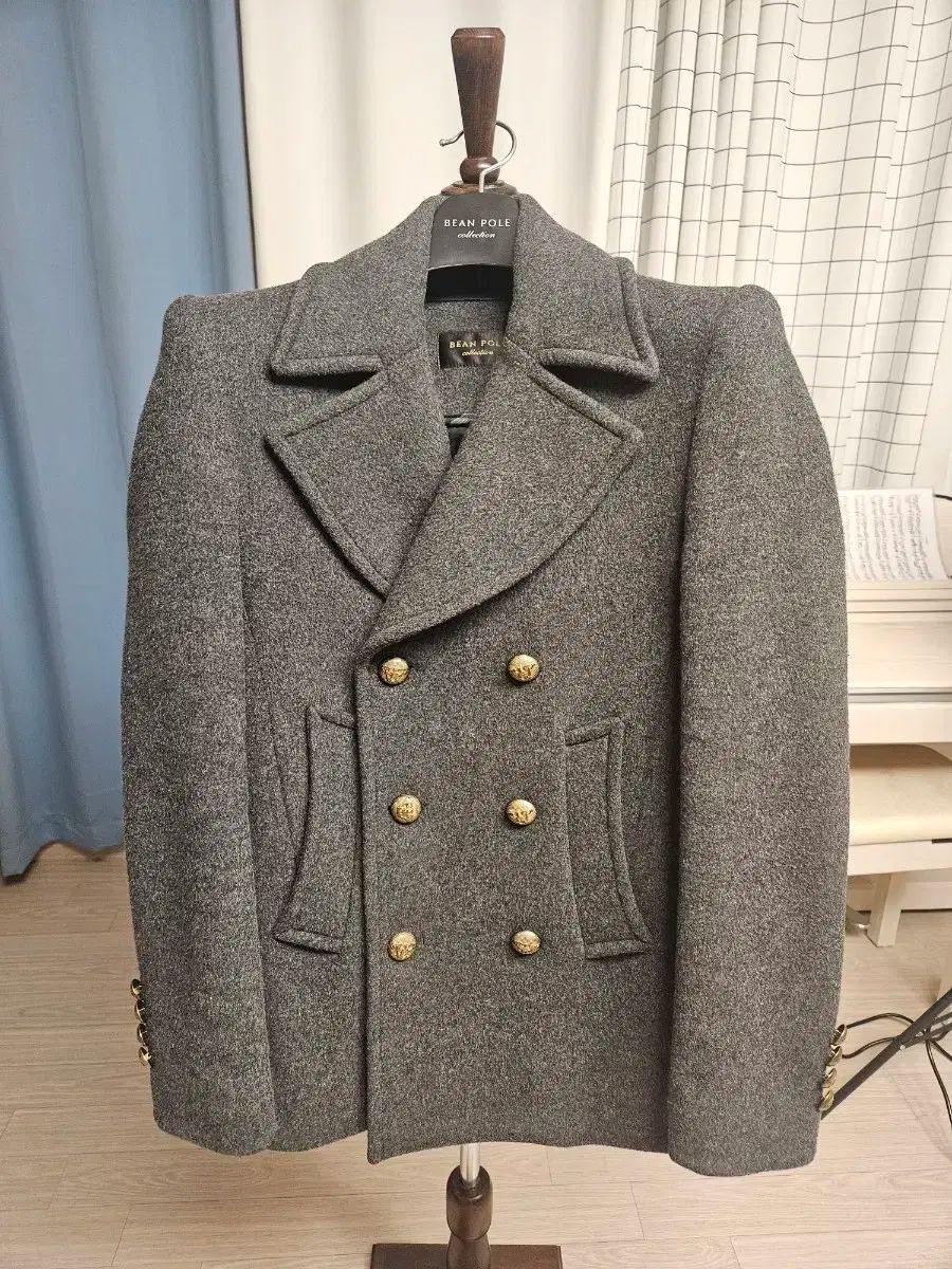【雷市場（ポンジャン）商品韓国直送】 BEAN POLE(ビーンポール) コレクション バルマンスタイル ピーコート (のみ) ハンガー ダストバッグ 付属)