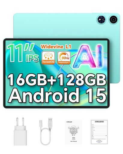2025新登場タブレットAndroid15 TECLASTP50aiアンドロイド15タブレット11インチ AI機能 90Hzの高リフレッシュレート 7000mAh フル機能タイプC 8コアCPUWidevineL1