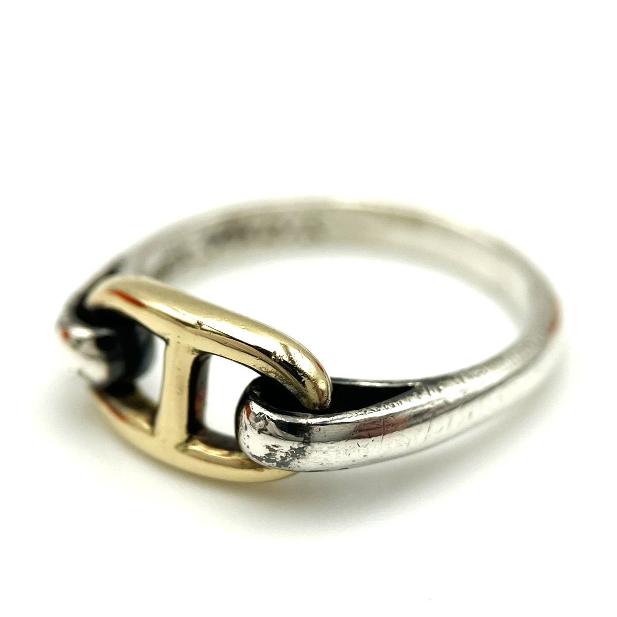 K1079 HERMES エルメス |シェーヌダンクル|コンビリング|SV925|750