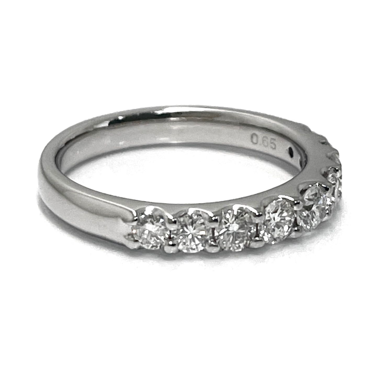 TASAKI / タサキ ハーフエタニティ ダイヤリング Pt1000 0.65ct TASAKI / タサキ ハーフエタニティ ダイヤリング Pt1000 0.65ct