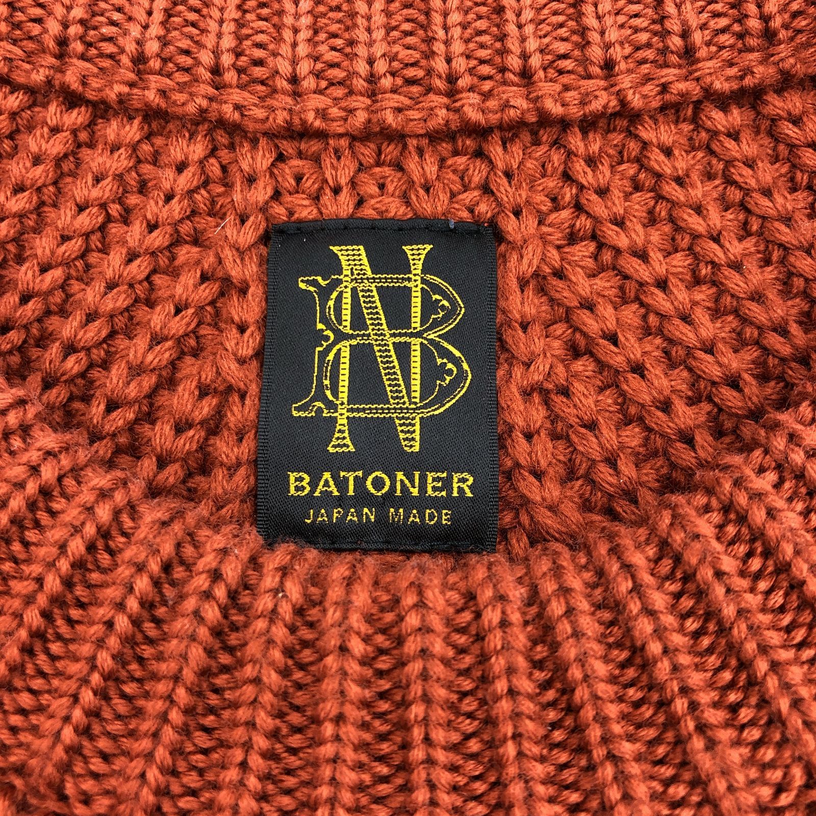 BATONER バトナ― シグネチャー クルーネック メリノウール ニッ プル