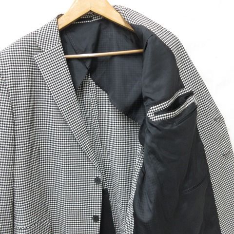 ジャケット テーラードジャケット シングル チェック 背抜き