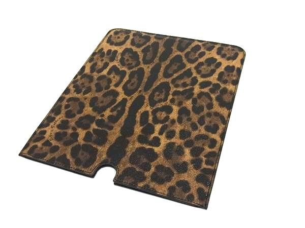□極美品□ DOLCE＆GABBANA ドルチェ&ガッバーナ PVC ヒョウ柄 iPad