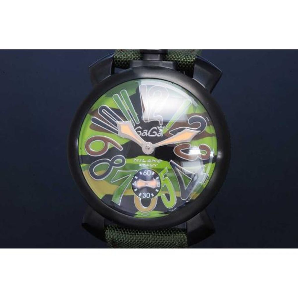 ガガミラノ 5012.5 マヌアーレ 48MM メンズ PVD/ナイロン 手巻き 