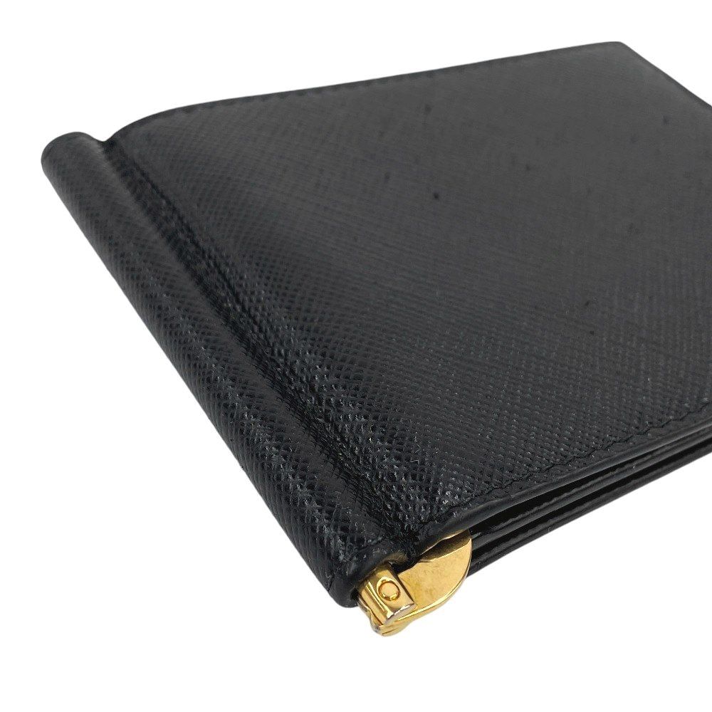 □中古□ プラダ 2つ折り マネークリップ 財布 メンズ サフィアーノ  