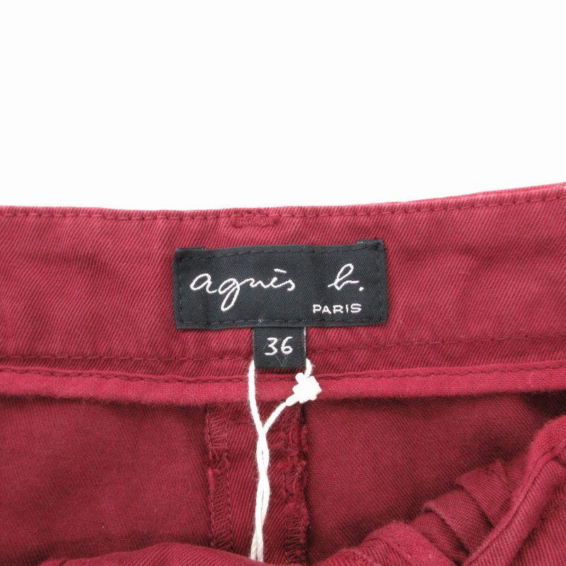 agnès b. ウールジャケット サイズ2 レッド アニエスベー agnes b. タグ付き コットンパンツ テーパード