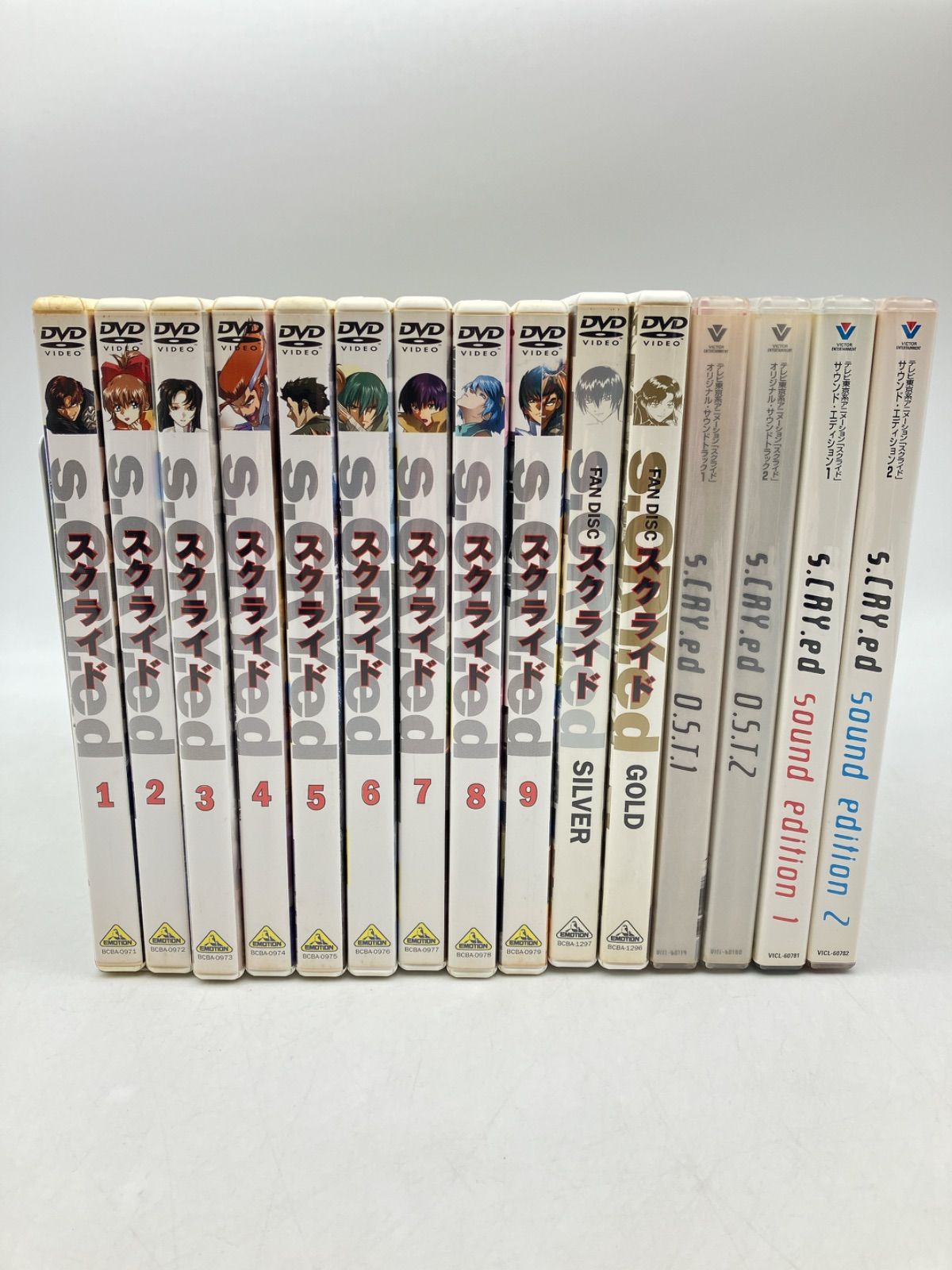 全15枚】s.CRY.ed CD＆DVD スクライド DVD 全9巻＋ファンディスク2