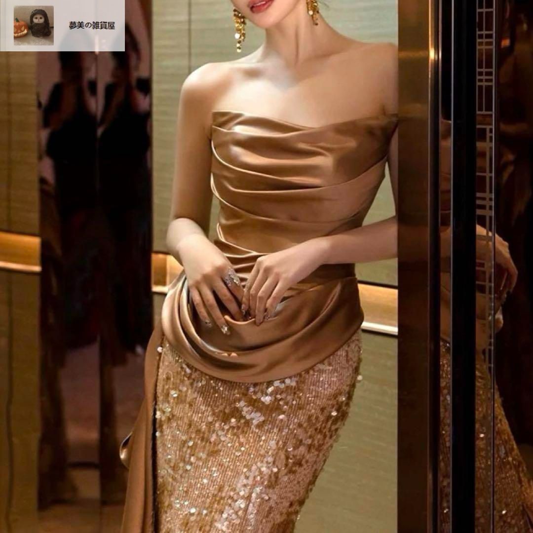 スパンコールにドレープがゴージャスなベア