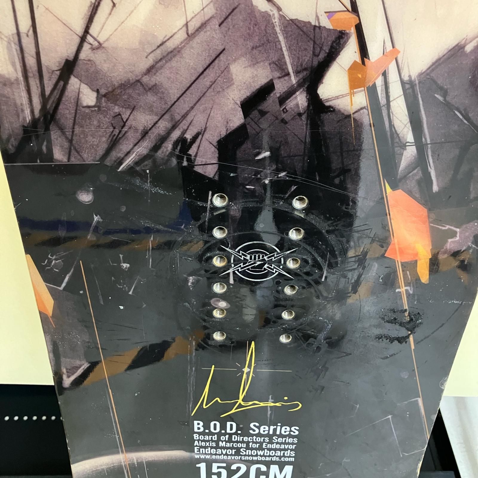  スノーボード ENDEAVOR ブラック×ベージュ ボード スノーボード