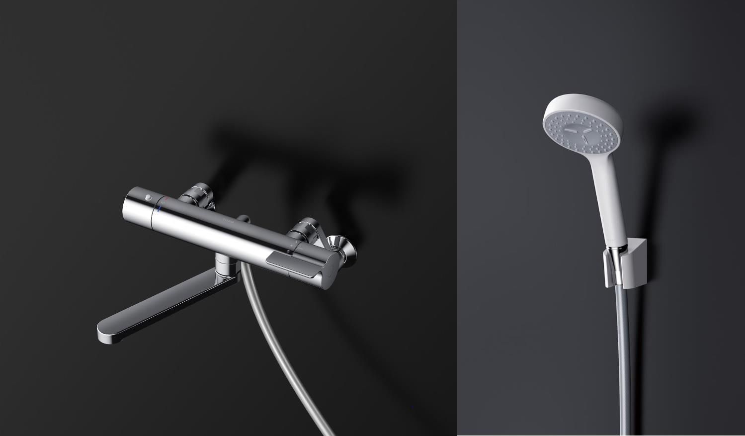 TOTO TBV03401J1 壁付サーモスタット混合水栓 - メルカリ