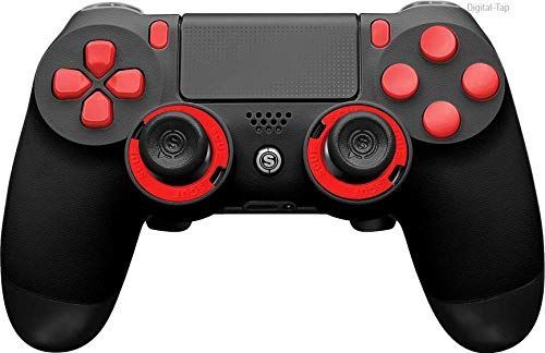 SCUF(スカフ) Infinity 4PS PRO プロ用 コントローラー ブラックレッド 2021年 最新パーツ フル仕様 (EMR/デジタルタップトリガー&バンパー/黒ハイパフォーマンスグリップ/リアクティブパドル/凹型レギュラースティック)  [品] - メルカリ