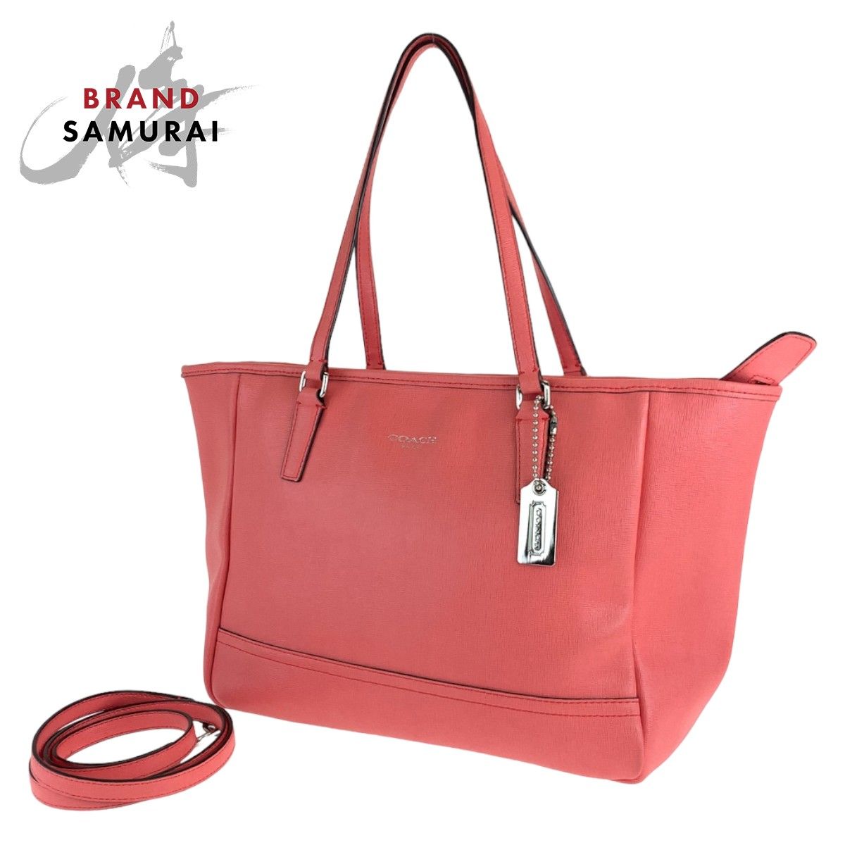COACH コーチ ピンク シルバー金具 レザー 23578 ショルダーバッグ 