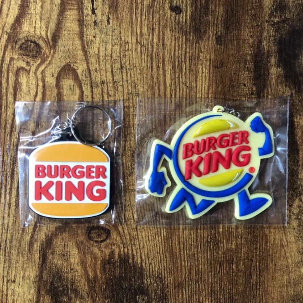 キーホルダー】2種セット Burger King バーガーキング ラバー