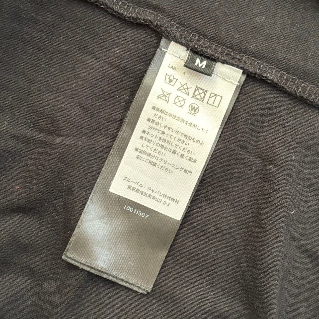 BALMAIN バルマン フロントロゴTシャツ 黒 青 綿 メンズ Mサイズ 