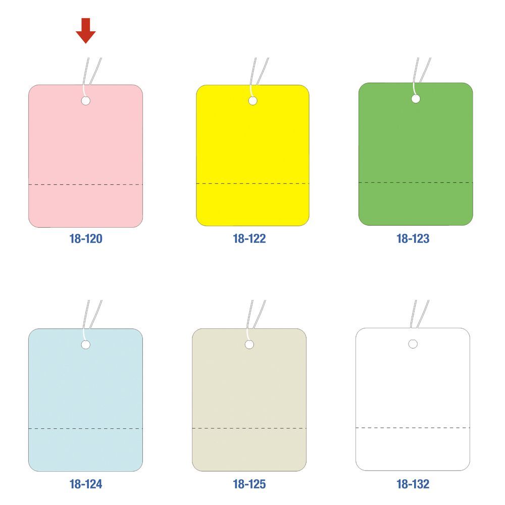 （まとめ買い）ササガワ 糸付き提札(値札) 小 桃地 ミシン目入 縦40mm×横32mm 500枚入 18-120 【×3セット】