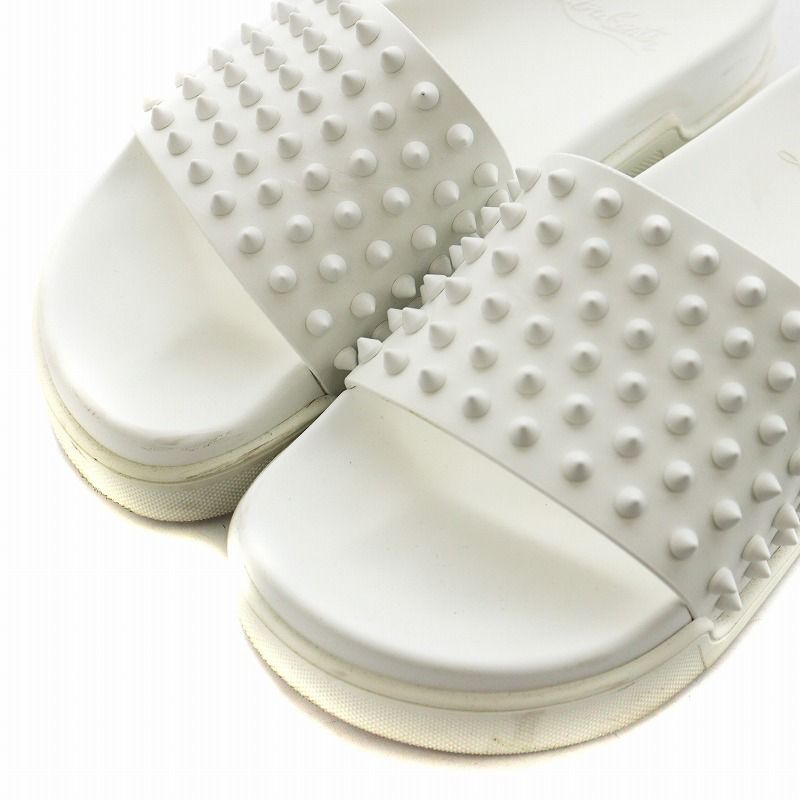 【CHRISTIAN LOUBOUTIN】Emircross レザー サンダル 美品☆クリスチャンルブタン・レザー マルチカラースタッズ