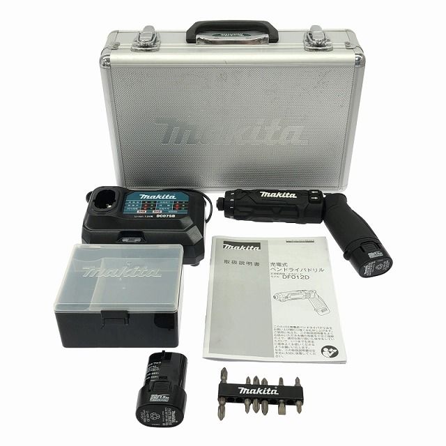 マキタ 充電式ペンドライバドリル DF012D 中古美品 中古美品 マキタ(makita) コードレスドリルドライバー DF012DSHXB