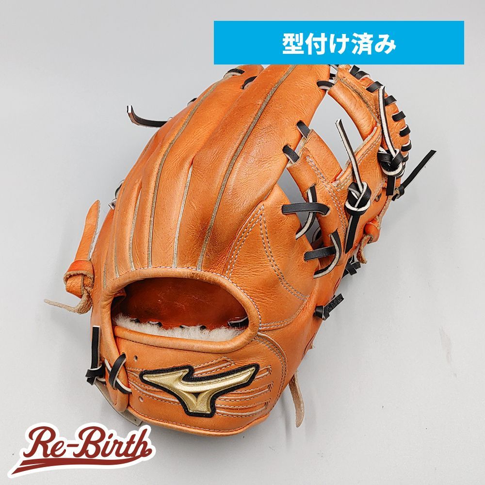全紐交換済み (高校野球対応)】 ミズノ 硬式グローブ / 内野手用