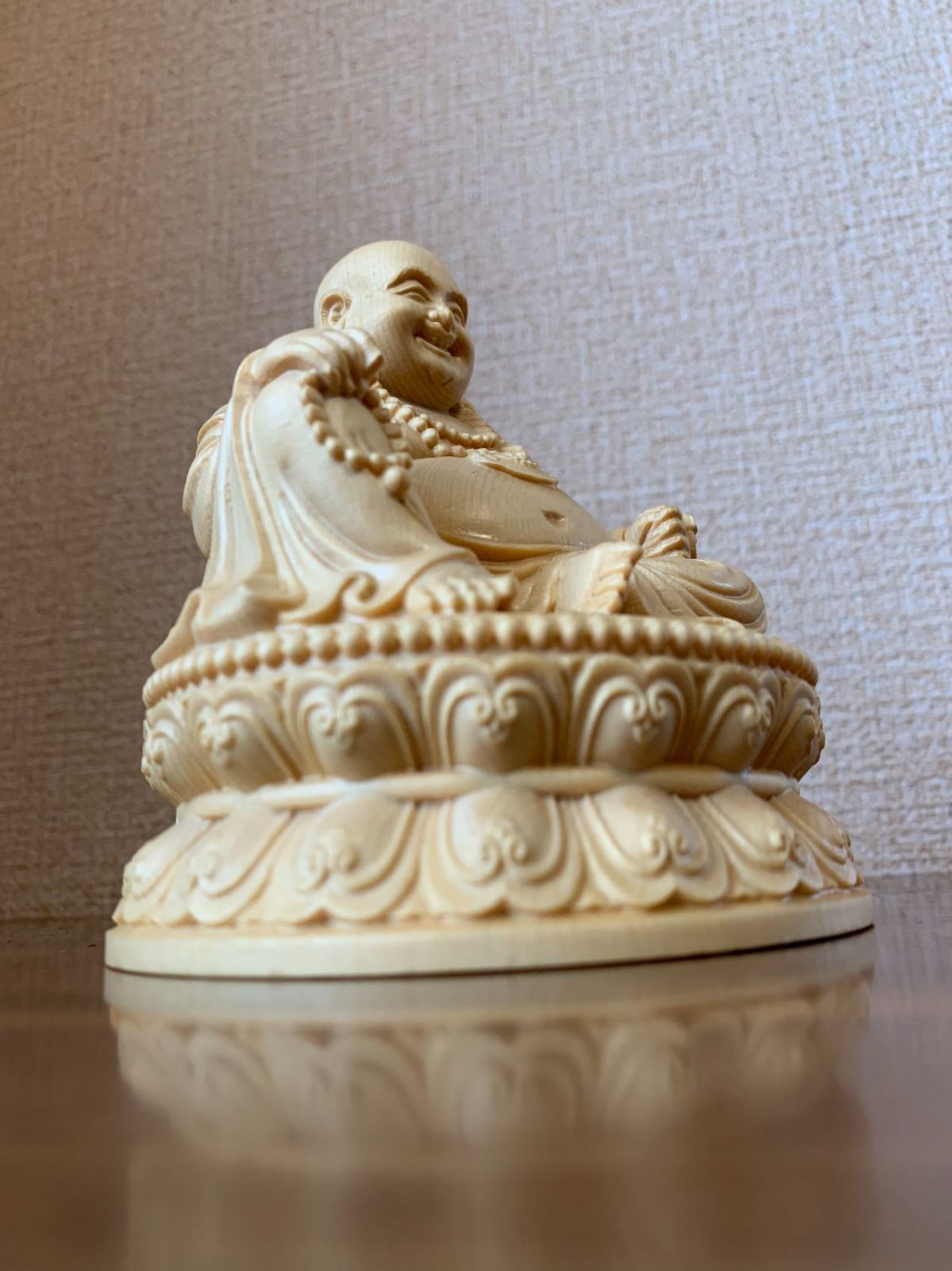 仏像 布袋尊 布袋尊像 七福神 檜木 木彫 仏具