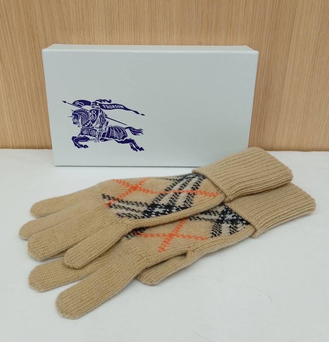 BURBERRY バーバリー 手袋 チェック ベージュ 冬