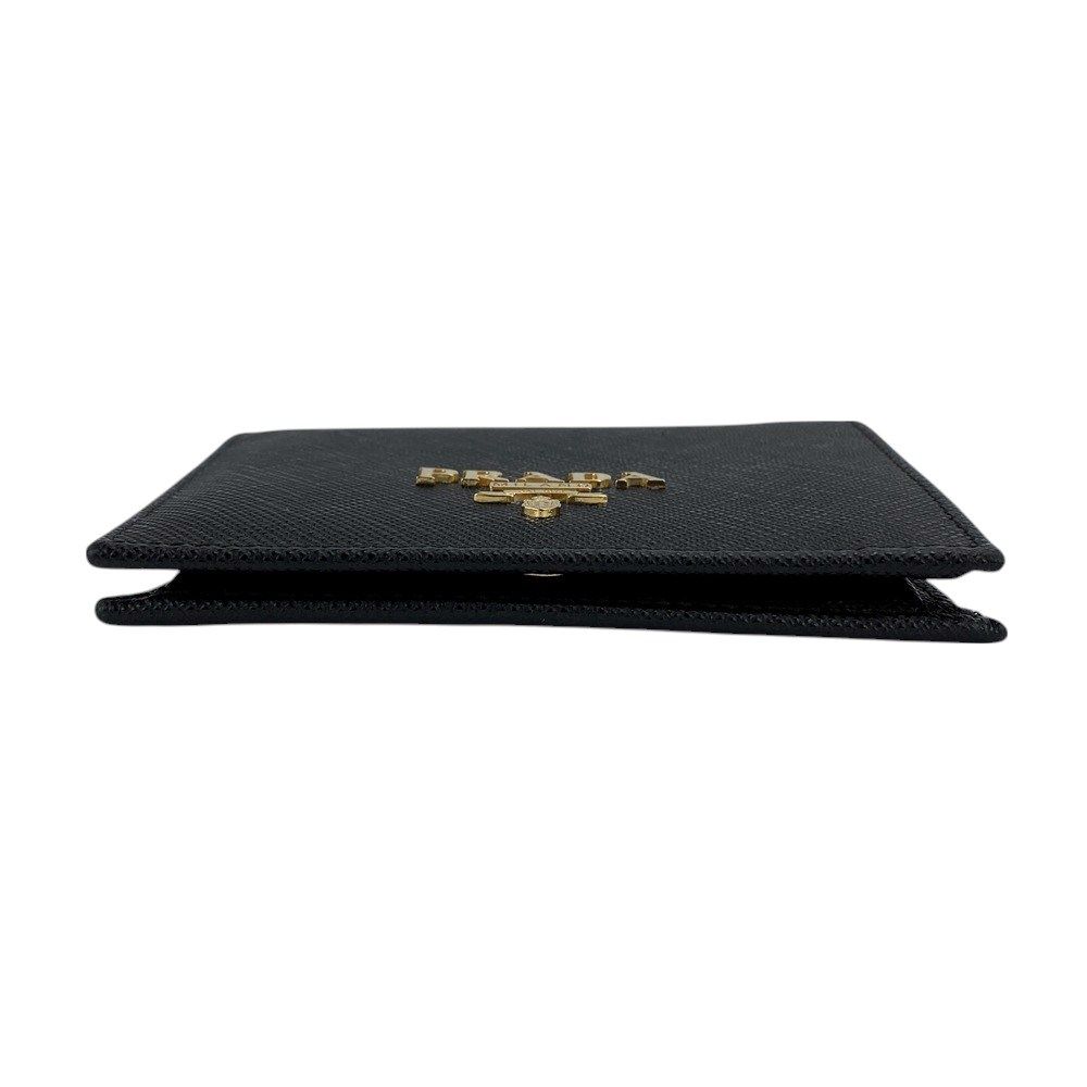 □美品□ プラダ コンパクト 二つ折り 財布 ウォレット サフィアーノ  