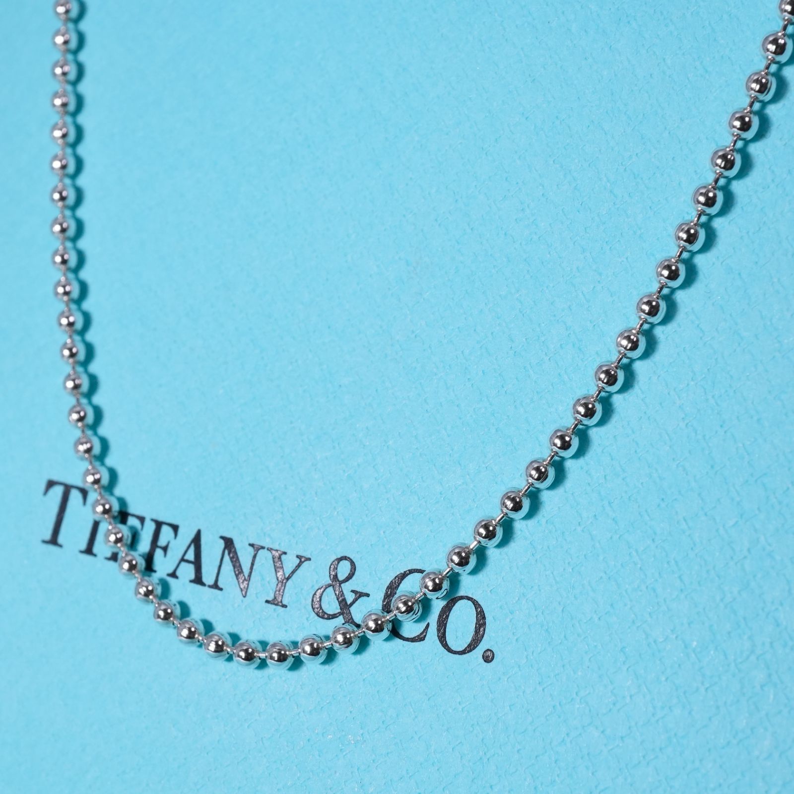 86cm ティファニー ロングボールチェーン ネックレス 25-1805