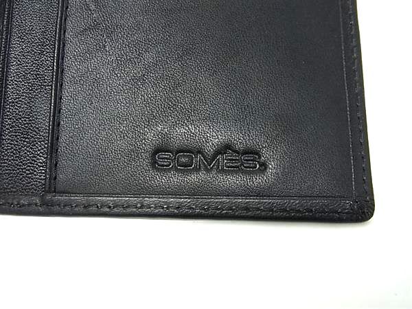 【未使用品】 SOMES ソメス 黒 カードケース 名刺入れ ANAコラボ □美品□ SOMES SADDLE ソメスサドル ANA コラボ レザー 二