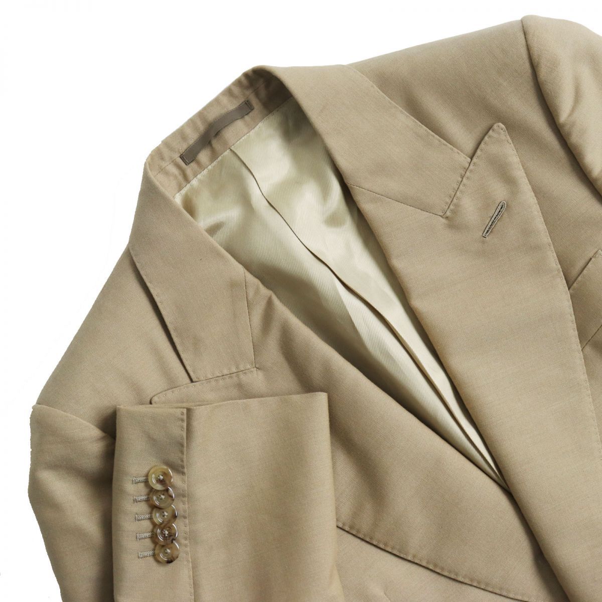 極美品○GUCCI グッチ 613967 モヘア混 ピークドラペル シングル  