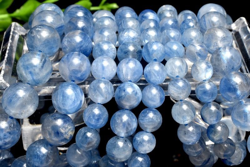 たっぷり繊維質 カイヤナイトシリカ 10mm ブレスレット _Z3440 1点物