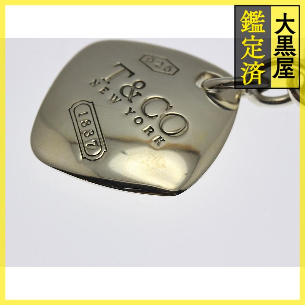 ティファニー スクエアタグキーリング