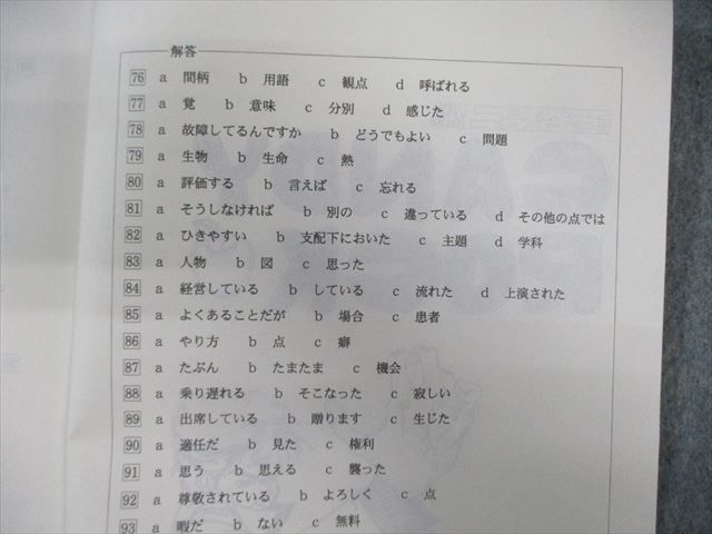 代々木ゼミナール 代ゼミ 西谷昇二の英単熟語 書き込みなし 2019