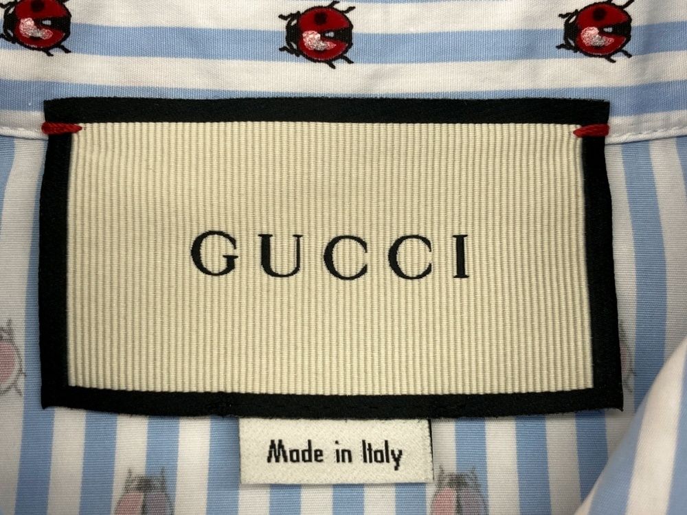 グッチ GUCCI 長袖 シャツ ワイシャツ カラーシャツ ブラウス