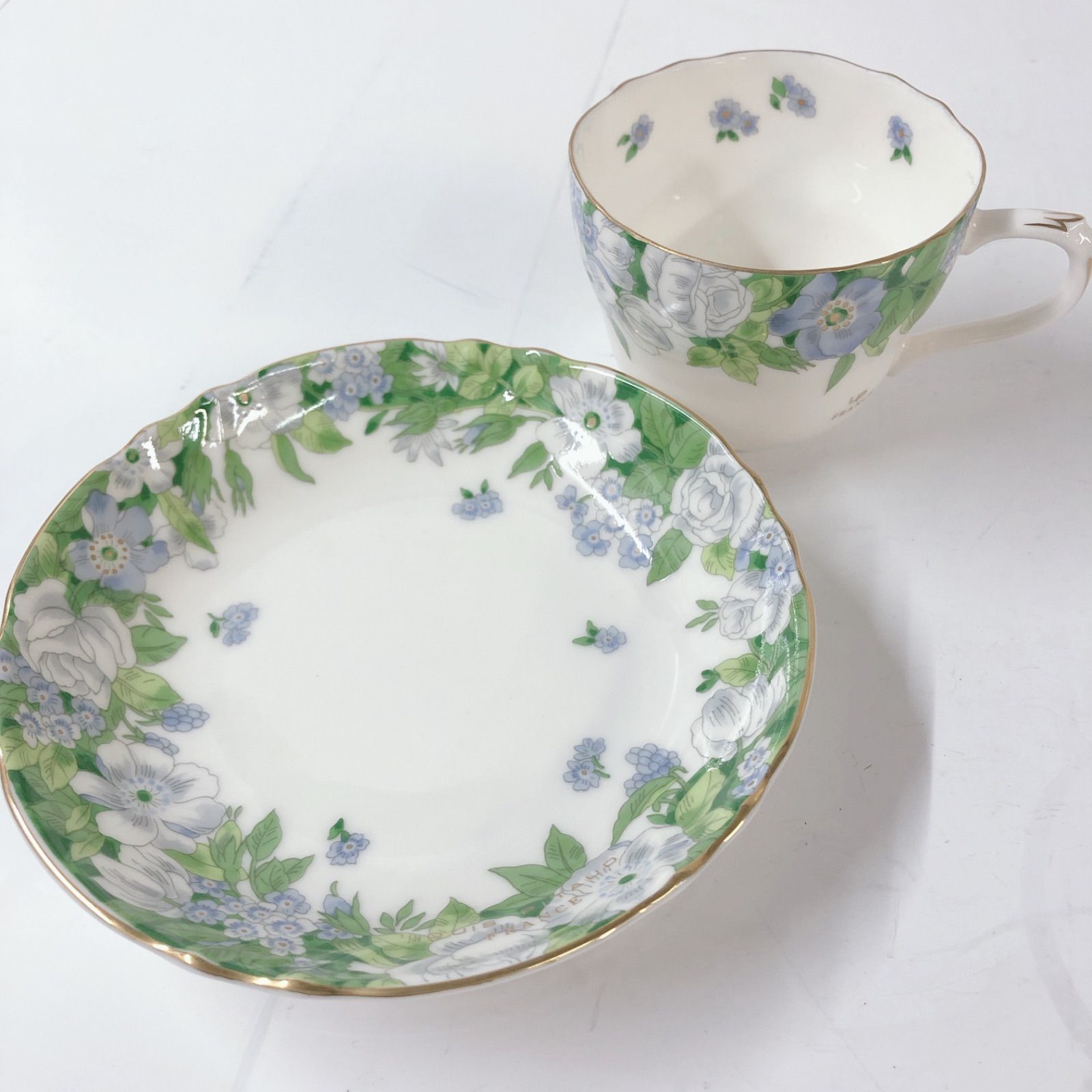 LOUIS PITAUD ケーキ皿　5枚 ルイピトー LOUIS PITAUD FRANCE カップ＆ソーサー＆ケーキ皿 5客