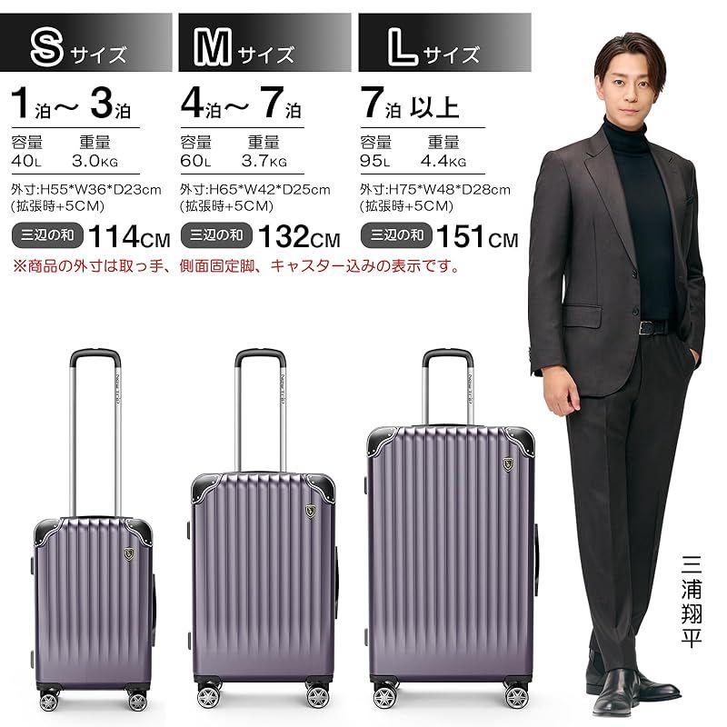 New Tripスーツケース Mサイズ（4〜7泊）一回使用　ダークパープル 61tIlksulpL.jpg