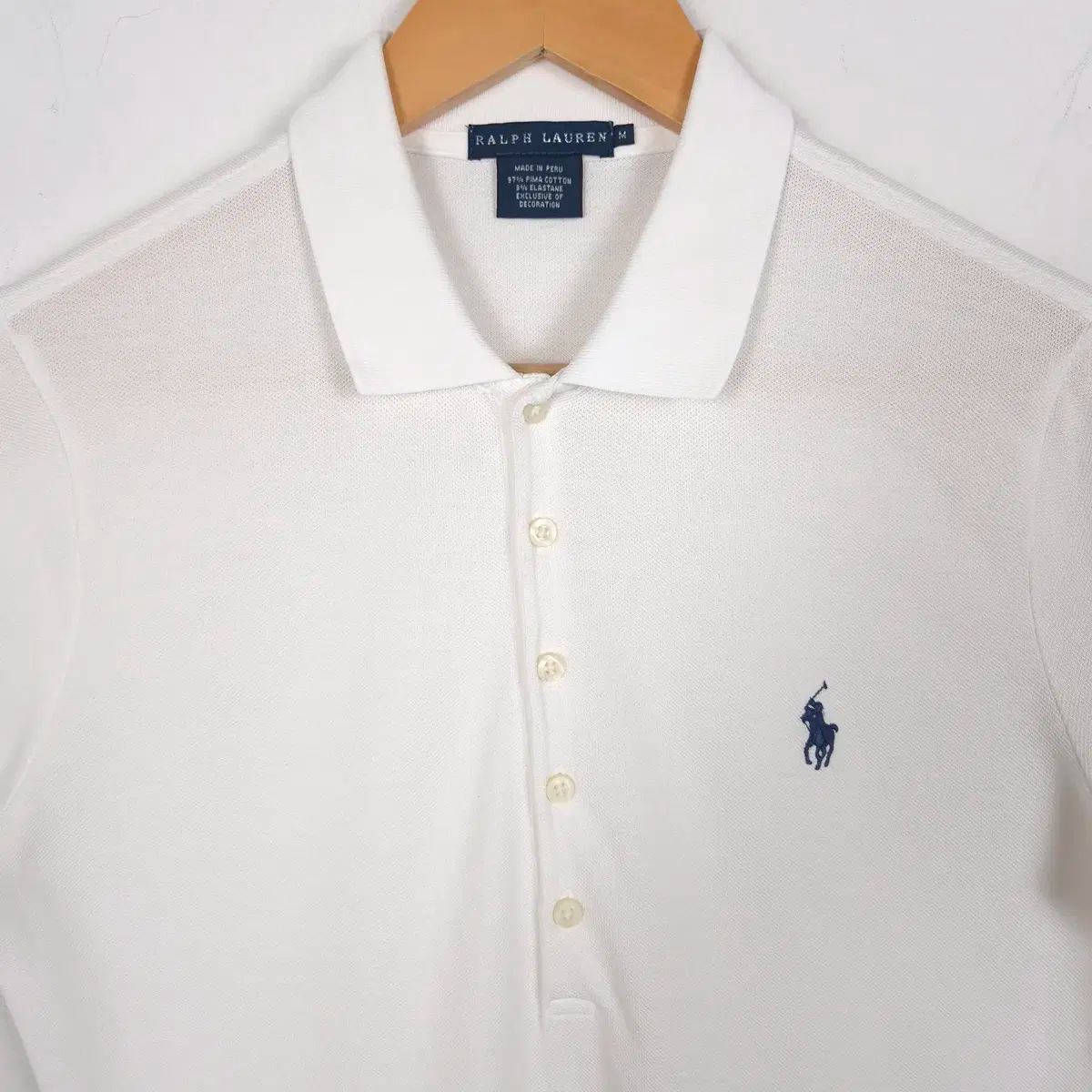 【未使用品】POLO RALPH LAUREN ポロシャツ　白　半袖 66 ポロ Ralph Lauren(ラルフローレン) 白 半袖 ポロシャツ
