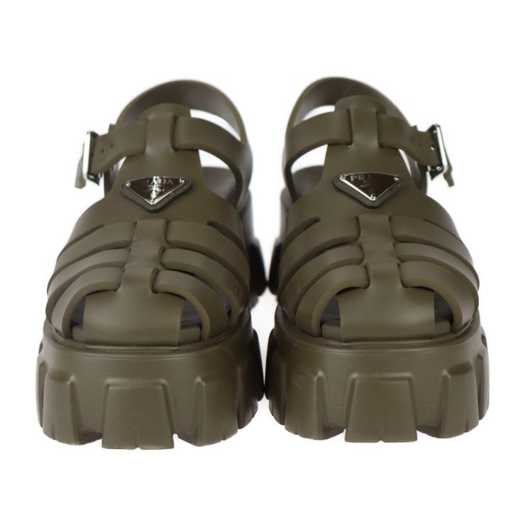 ♪直営店♪PRADA モノリス ラバー サンダル  1X853M_3LKK 各色 サンドベージュ プラダ モノリス ラバー サンダル | PRADA