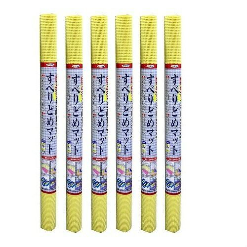 アサヒペン すべりどめマット ９０Ｘ１２５ ＬＦ９−９０Ｐイエロー 6本セット