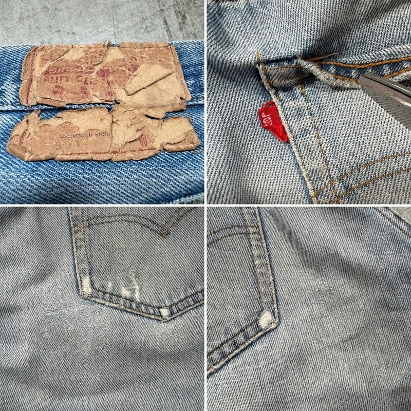 70's~80's Levi's 501 デニム 66後期 赤耳 実寸W28 USA製