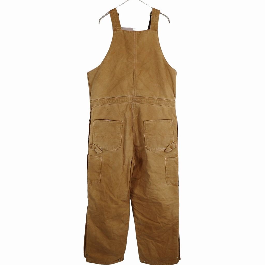 カーハート ダック地 オーバーオール ダブルニー 中綿 大きめ 古着 Carhartt カーハート オーバーオール ワーク ダブルニー 中綿