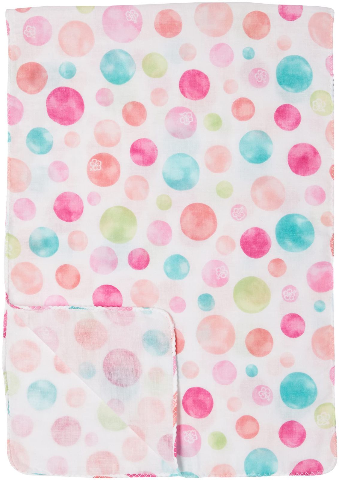  約32 89 cm 水玉ハイビスカス ふんわり二重ガーゼ手拭い 手ぬぐい タオル