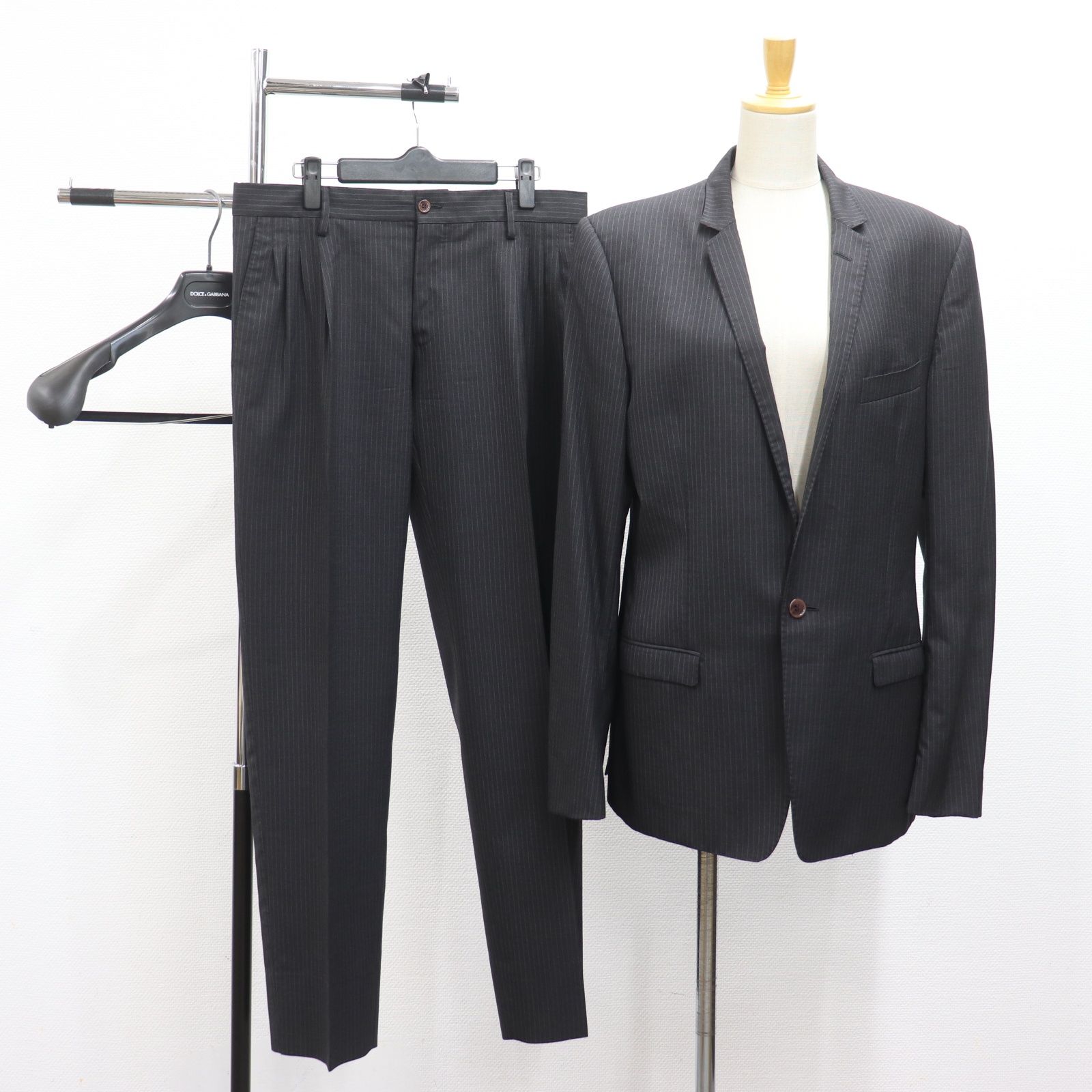 DOLCE&GABBANAストライプスーツ ドルガバスーツ セットアップ 48