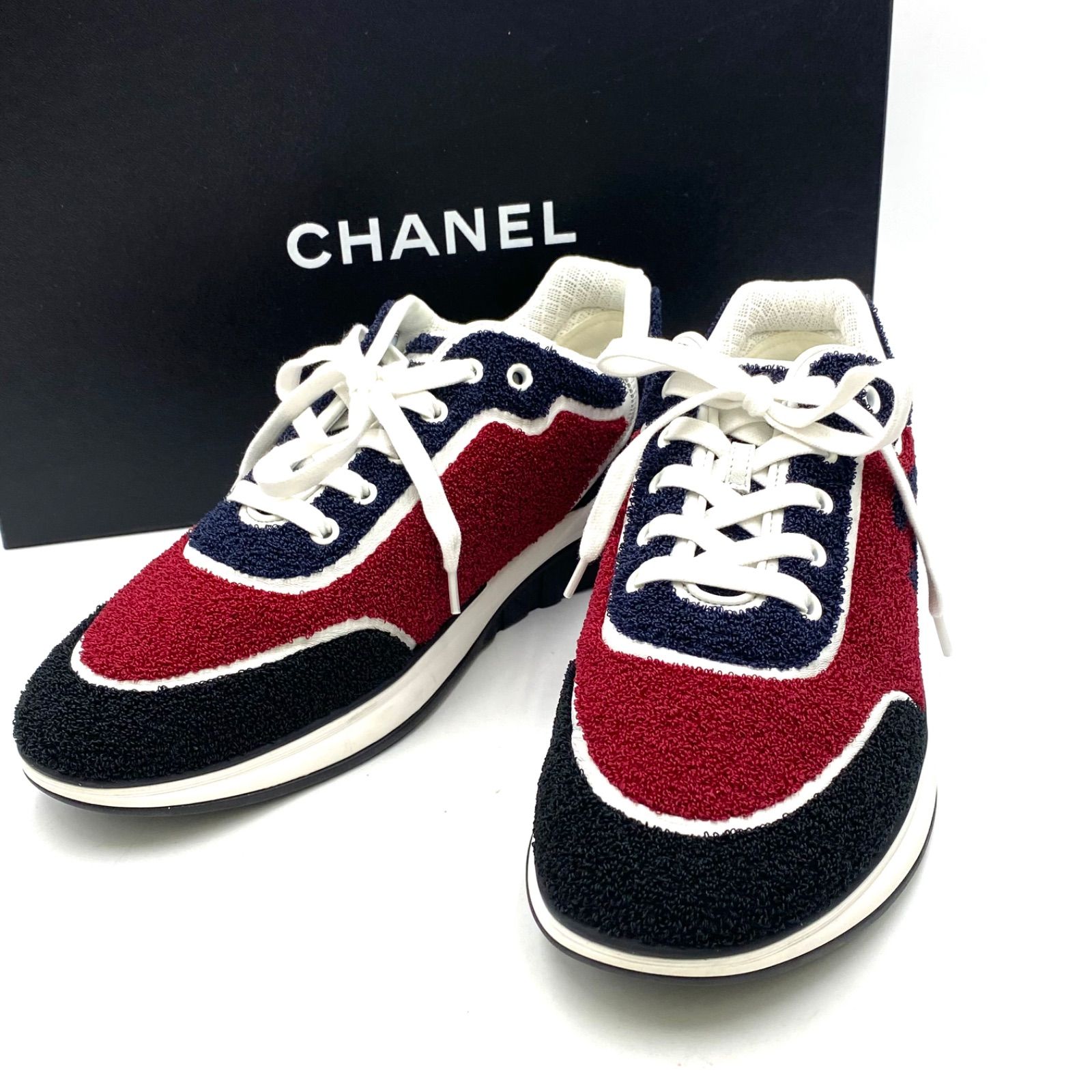 CHANEL シャネル ココマーク スニーカー シューズ メンズ ブラック 