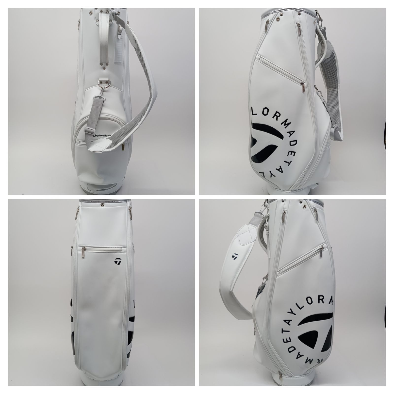 超美品 テーラーメイド キャディバッグ TJ147 サークルT ホワイト TaylorMade テーラーメイド ゴルフ TJ147 サークル T キャディ