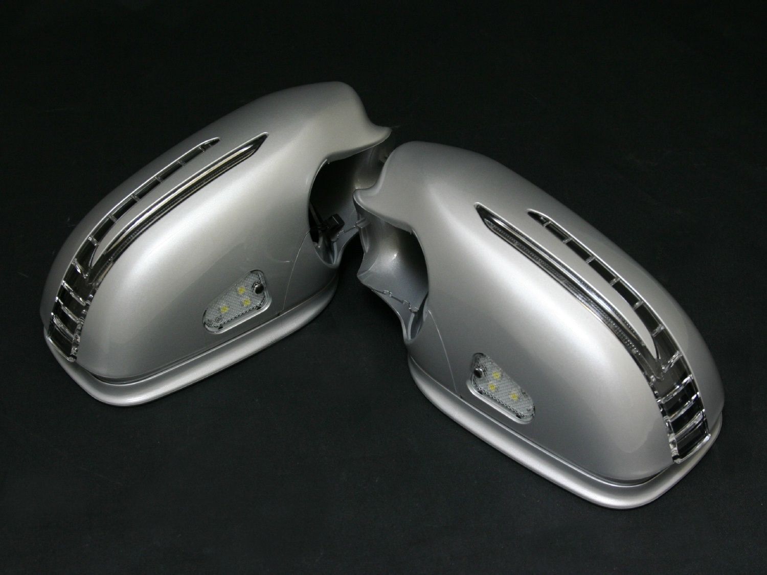 ベンツ Sクラス W221 前期 アロースタイル ミラーカバー 775イリジウムシルバー 商品番号2408