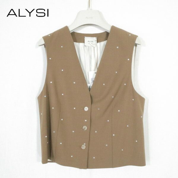 新品 アリジ ALYSI ベスト 42 EJK324 Mサイズ イタリア製 85%OFF 新品 アリジ ALYSI ベスト 42 EJK324 Mサイズ ブラウン
