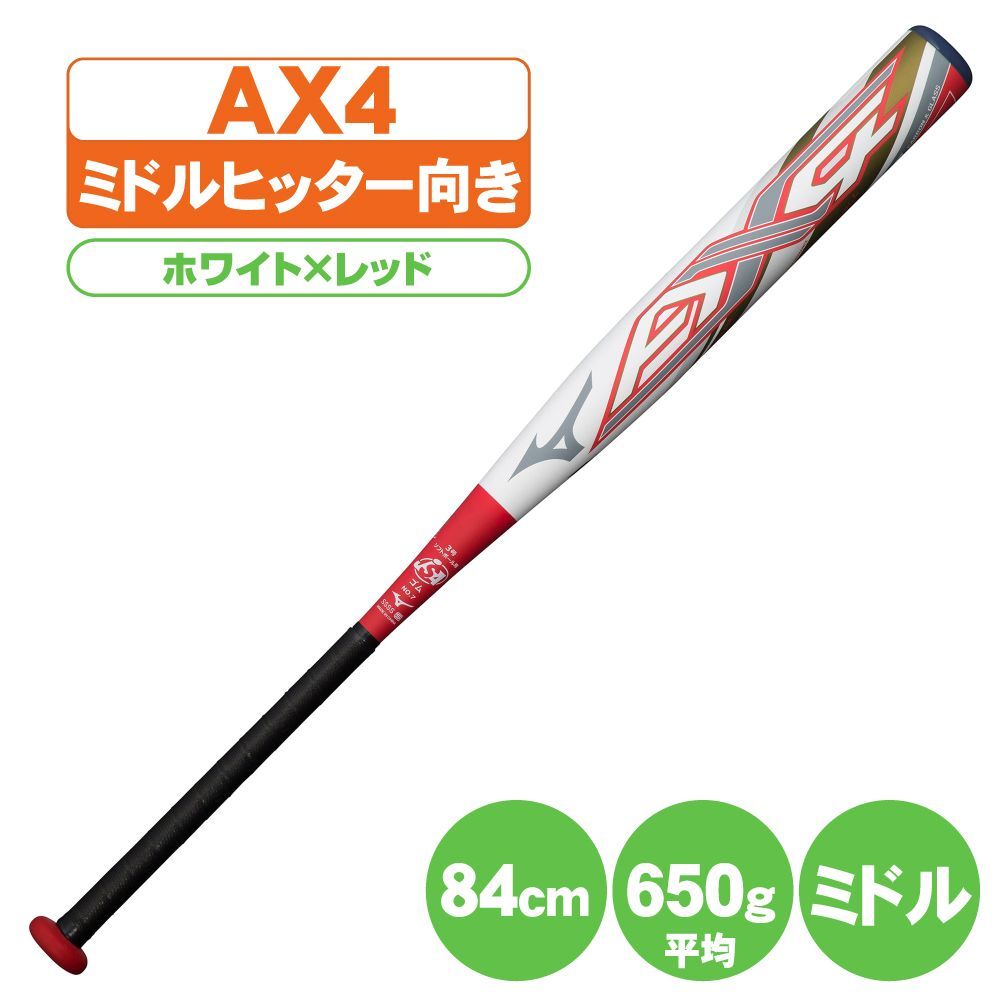 ソフトボールバット 3号 ax4 ミズノ ソフト3号ゴムボール用バット AX4 1cjfs326