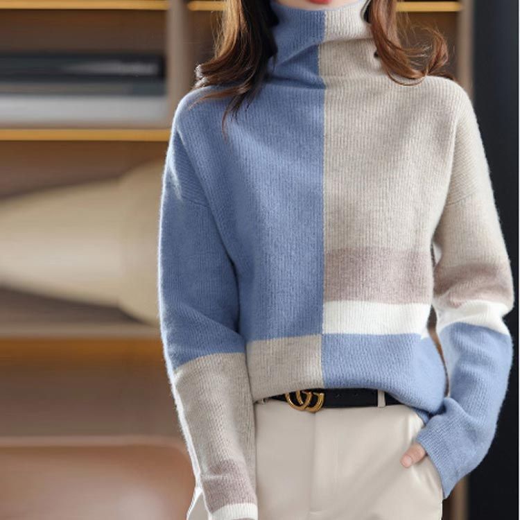 カシミア セーター レディース ハイネック ニット トップス 長袖 ニットセーター タートルネック ニットトップス プルオーバー おしゃれ かわいい M L XL 2XL mcqgkd0606